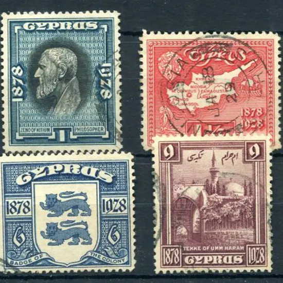Cyprus 1928 50th Anniv of British Rule to 18pi. ...