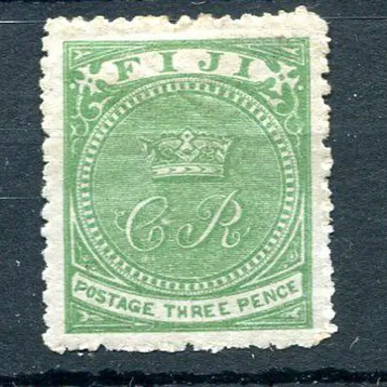 Fiji 1871 King Cakobau set of 3. MLH, average ...