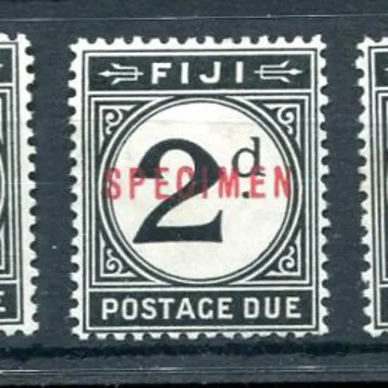 Fiji 1918 ½d to 4d Postage Dues ovptd "SPECIMEN". ...