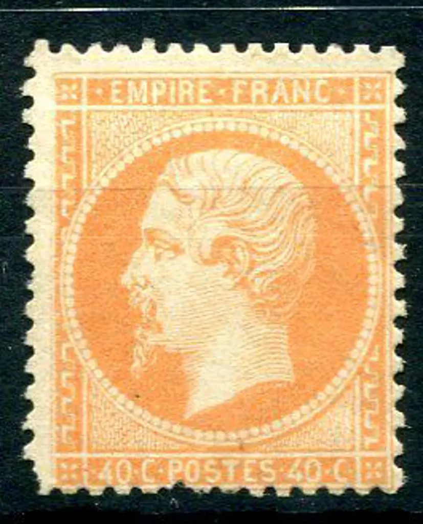 France 1862 40c orange Napoleon, perf. 14x13½ . ... Image 1++