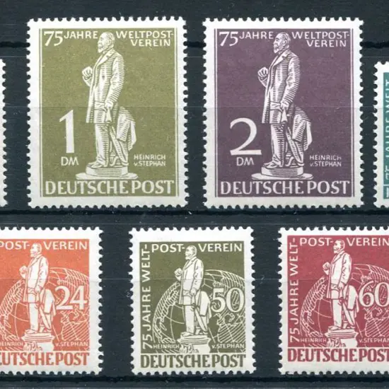 Germany Berlin 1949 UPU set of 7. Fresh MLH. SG ...