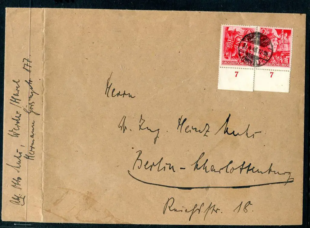 Germany-Third Reich 1945 (21st Apr) Large cover ... Image 1++