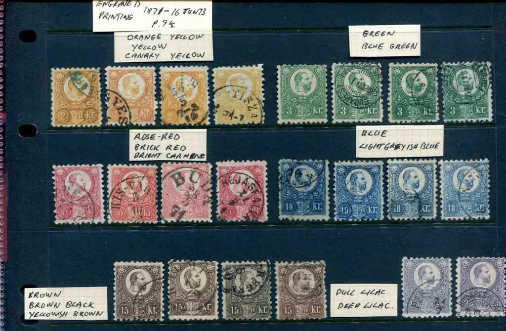 Hungary 1871 Engraved sets of 6 to 25k x 2 plus 2 ... Image 1++