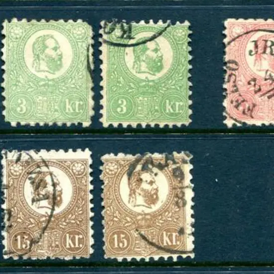 Hungary 1871 Lithographed sets of 6 x 2. Good to ...