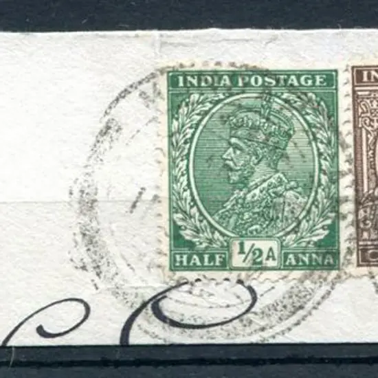 India 1930 ½a "Their Majesties Silver Jubilee Fund ...