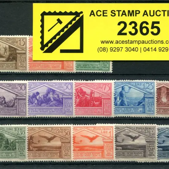 Italy 1930 Virgil Bimillenary set of 13. MUH (25¢, ...
