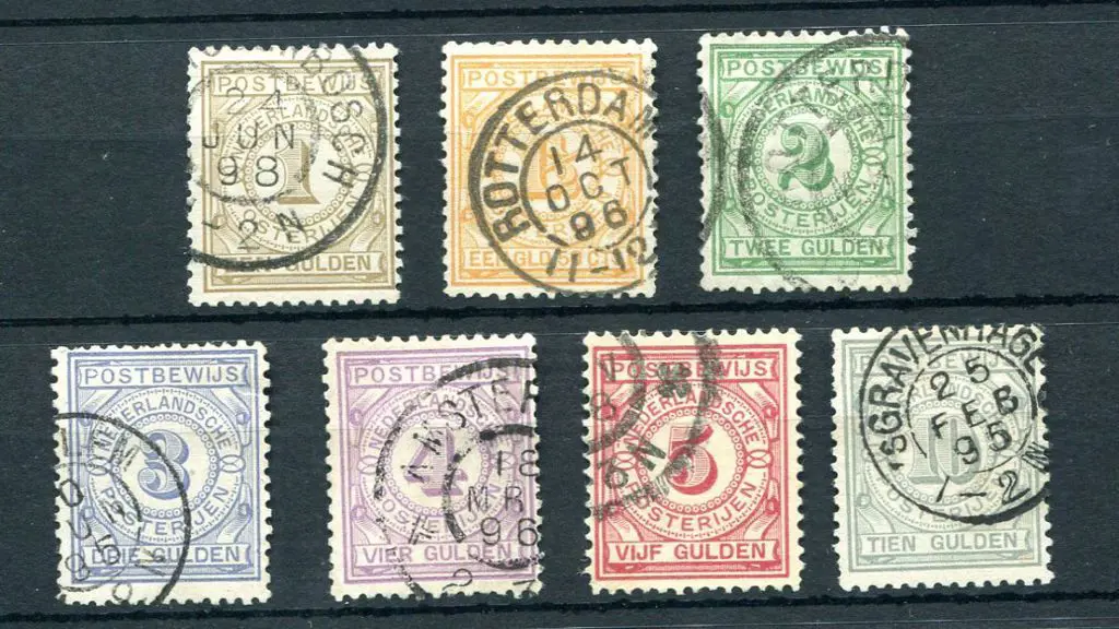 Netherlands 1884 Postal Insurance Control Stamps ... Image 1++