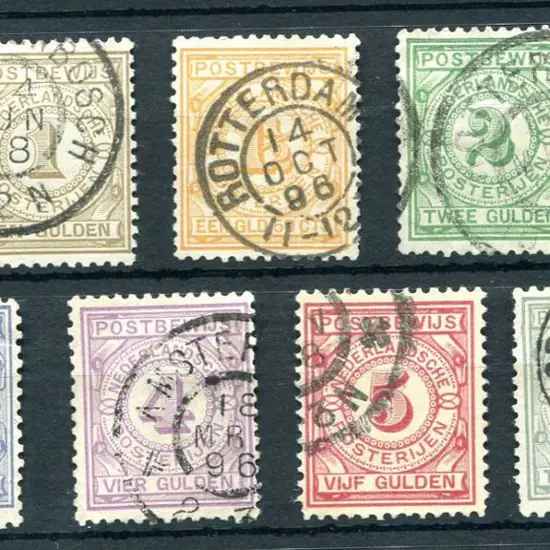Netherlands 1884 Postal Insurance Control Stamps ...