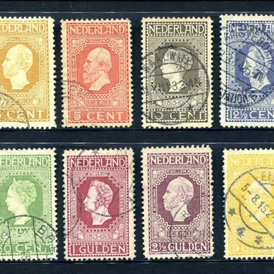 Netherlands 1913 Centenary set of 12 to 10g. All ...