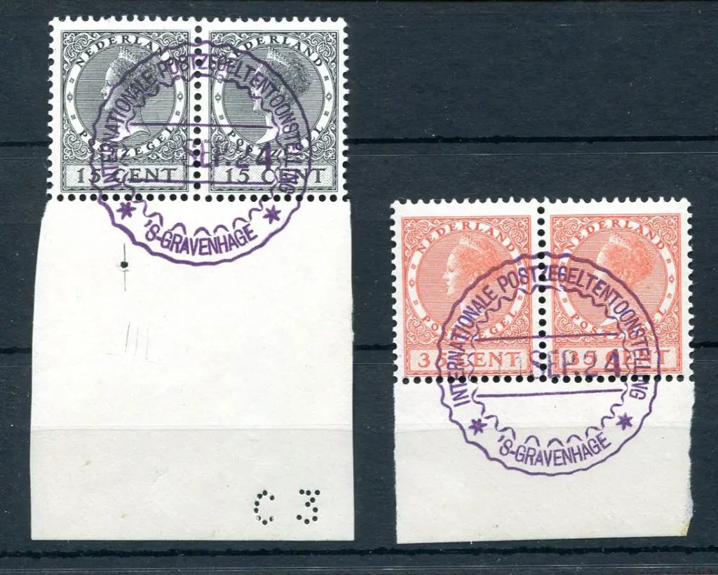 Netherlands 1924 15¢ & 35¢ Int Stamp Expo in ... Image 1++