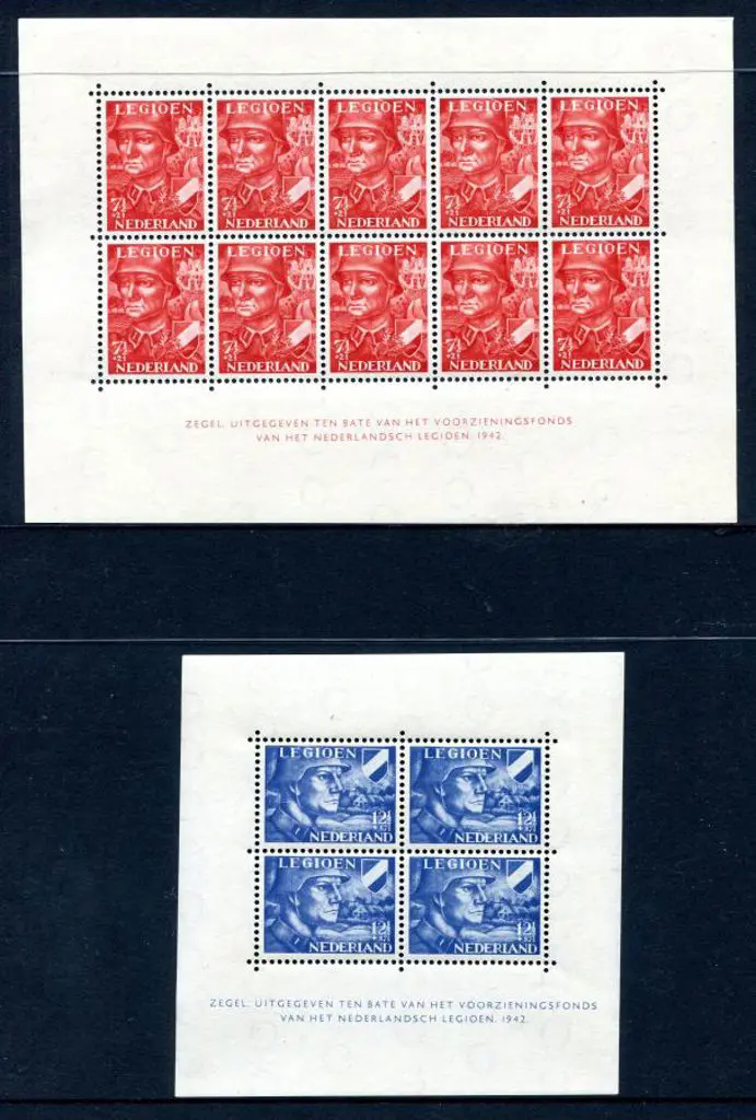 Netherlands 1942 Netherlands Legion Fund pair of ... Image 1++