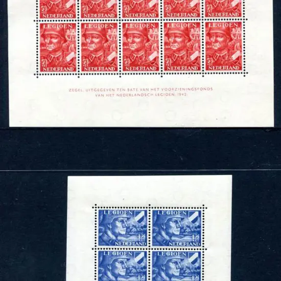 Netherlands 1942 Netherlands Legion Fund pair of ...