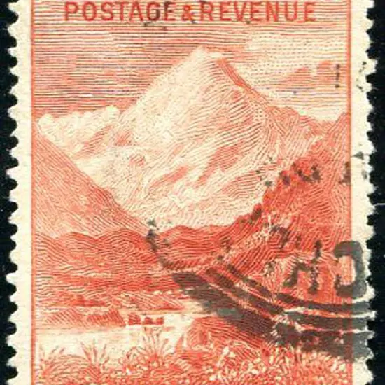 New Zealand 1898 5/- vermilion, perf. 12-16 ...