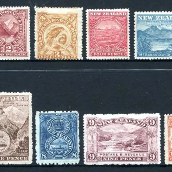 New Zealand 1898 Pictorial range incl 2½d "Waki" & ...