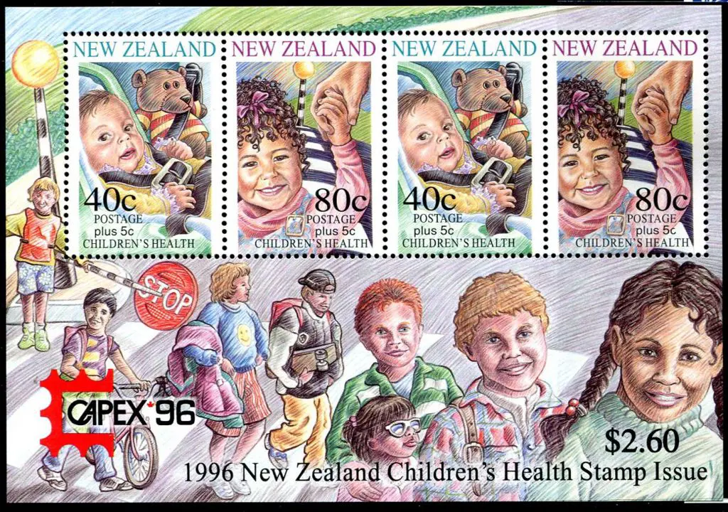 New Zealand 1996 Health Miniature Sheet with the ... Image 1++
