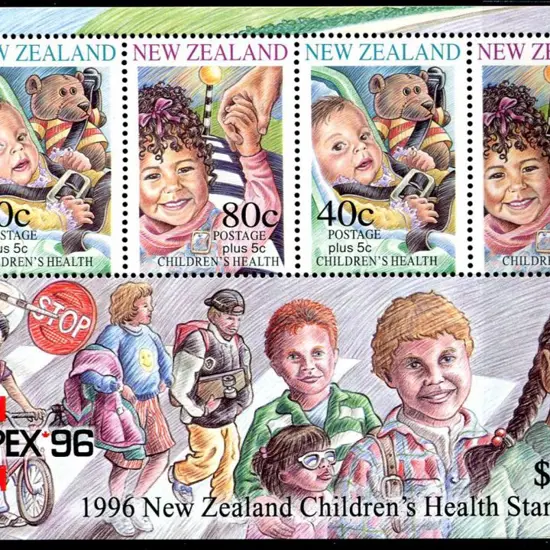 New Zealand 1996 Health Miniature Sheet with the ...