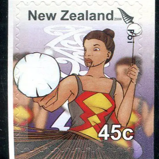 New Zealand 2006 45c "Maori Performing Arts" self ...