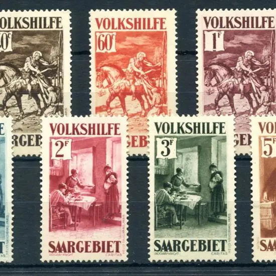 Saar 1931 Charity set of 7. Fine MLH. SG 151/56, ...