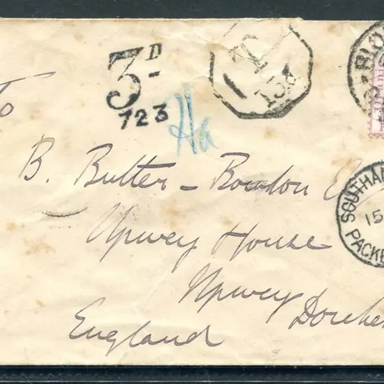 South Africa 1900 OFS "VRI" ovptd 1d mauve on ...