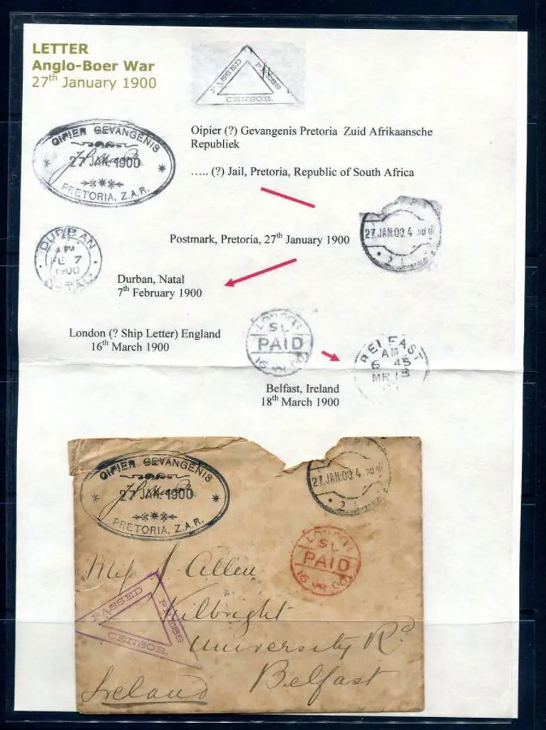 South Africa-Boer War 1900 (27th Jan) Censored ... Image 1++
