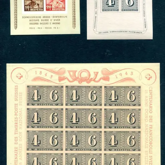 Switzerland 1941 ProJuventute Children's Fund M/S ...
