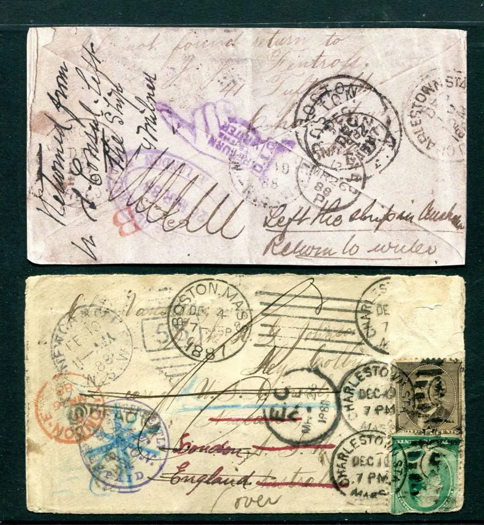 USA 1888 A much-travelled envelope to US Consulate ... Image 1++