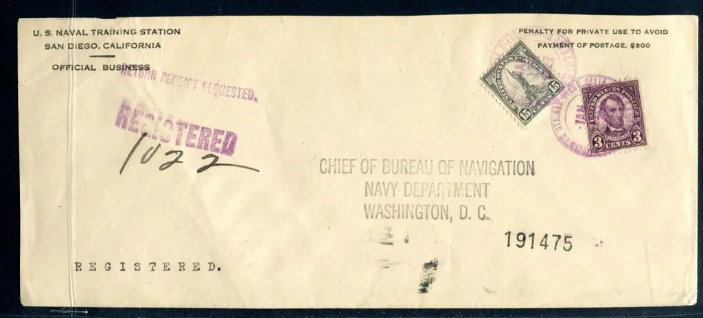 USA 1928 "US Naval Training Station San Diego, ... Image 1++