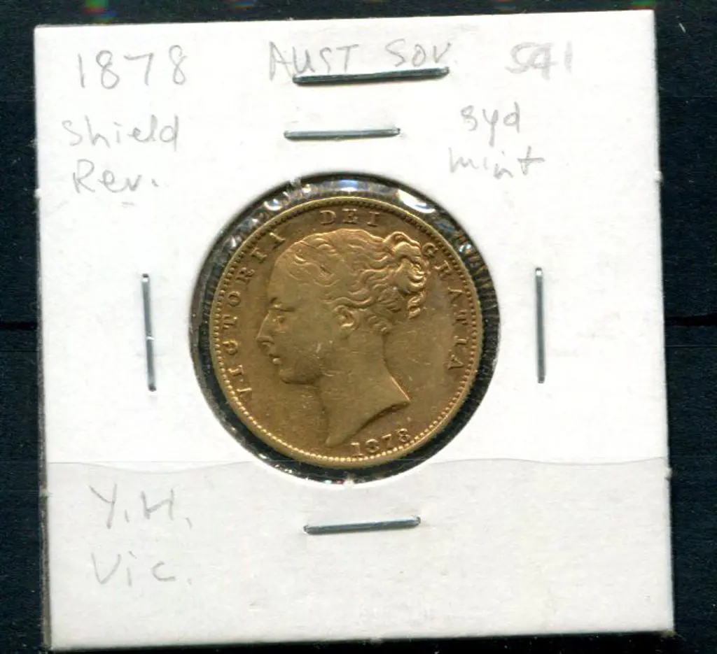 1878 QV sovereign from Sydney mint. VF Image 1++