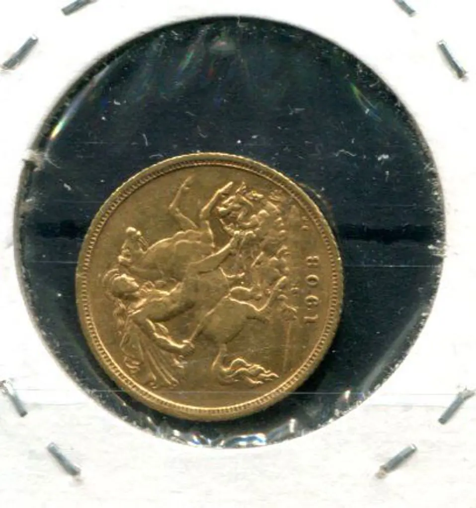 1908 KEVII half sovereign from Sydney mint. aVF Image 1++