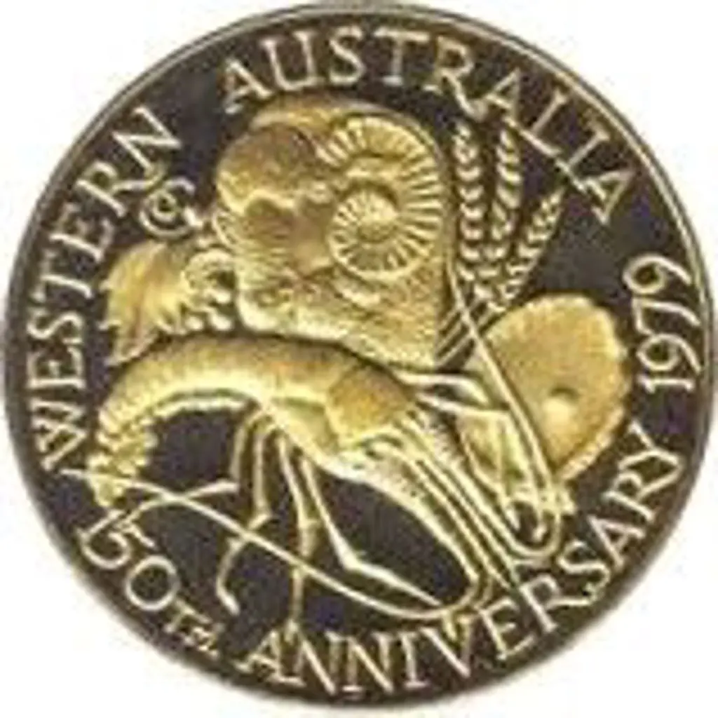 1979 150th Anniv of WA Swan River Colony 24k gold ... Image 1++