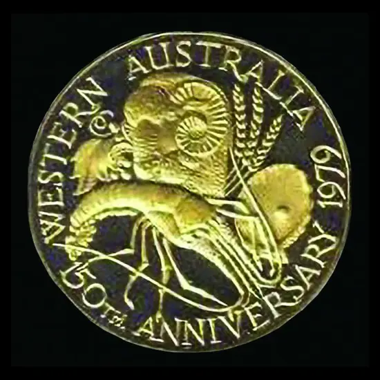 1979 150th Anniv of WA Swan River Colony 24k gold ...