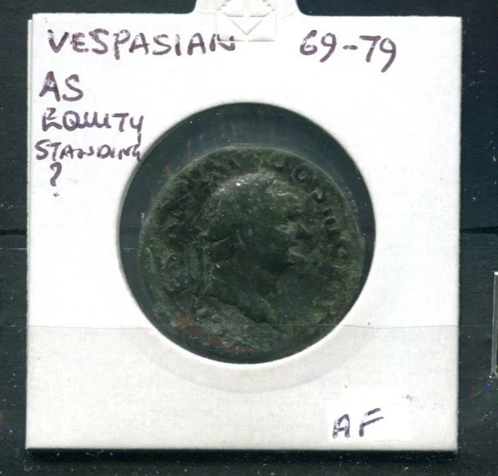 69-79 AD Vespasian - As Equity. aF Image 1++