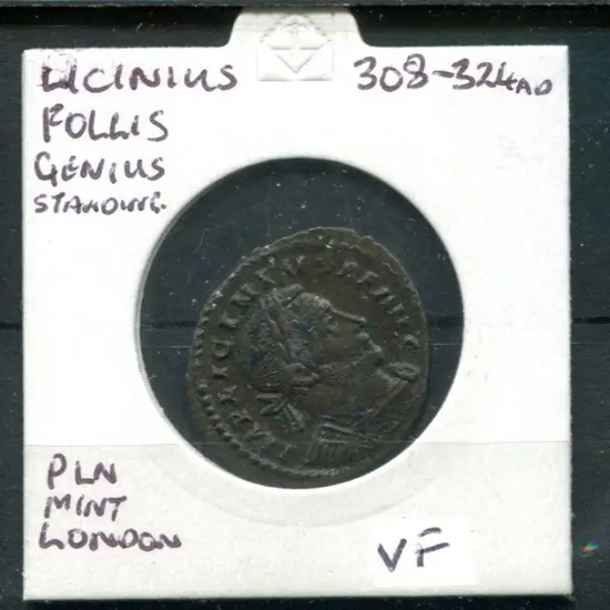 308-324 AD Licinius Follis. VF