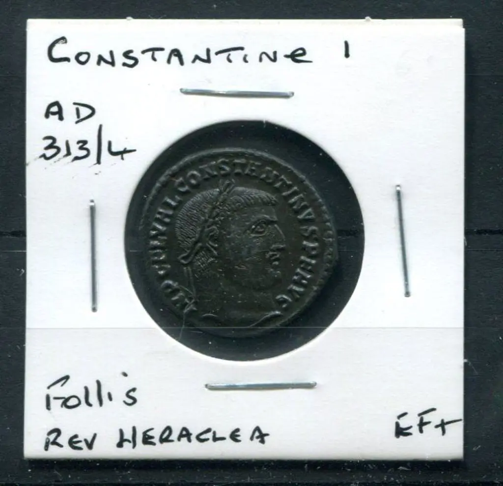 313-314 AD Constantine I Follis. EF+ Image 1++