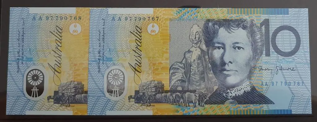1997 $10 Macfarlane/Evans First Year Prefix ... Image 1++
