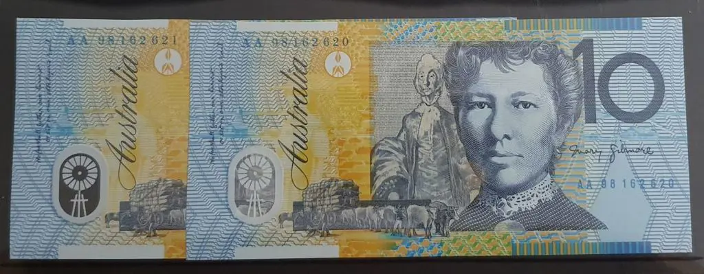 1998 $10 Macfarlane/Evans First Year Prefix ... Image 1++
