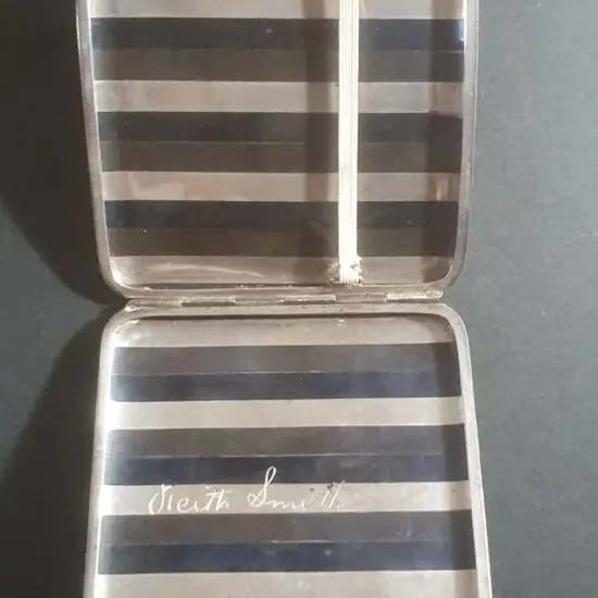 1919 Sir Keith Smith's Cigarette Case with his ...
