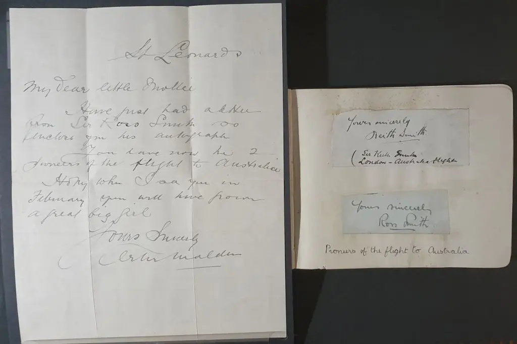 1920's Autograph Book containing "Yours sincerely ... Image 1++