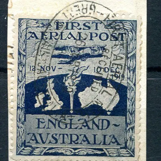 1919 (12th Nov) England to Australia First Aerial ...