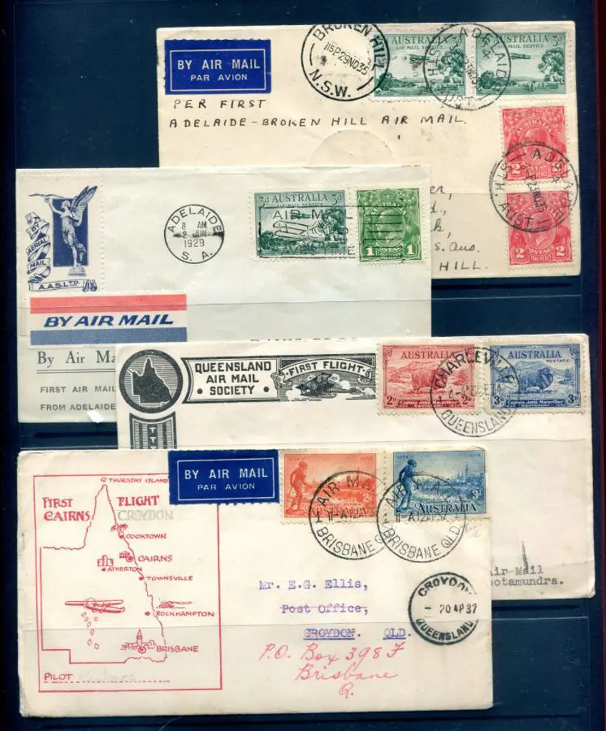 1929 (2nd June) Adelaide to Perth Davis Bros cover ... Image 1++