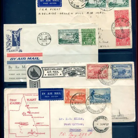 1929 (2nd June) Adelaide to Perth Davis Bros cover ...