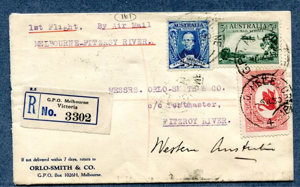 1930 (13th July) "Melbourne to Fitzroy River" ... Image 1++