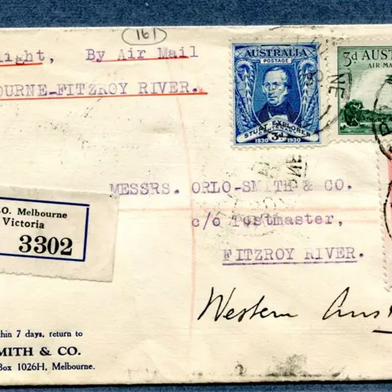 1930 (13th July) "Melbourne to Fitzroy River" ...
