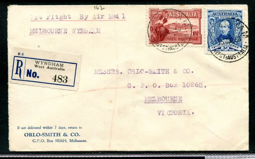 1930 (13th July) Wyndham to Derby & onto Perth by ... Image 1++