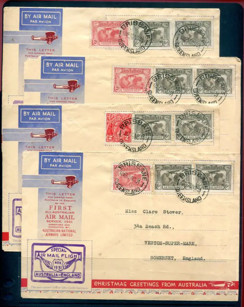 1931 (19th Nov) Aust to England "Christmas ... Image 1++