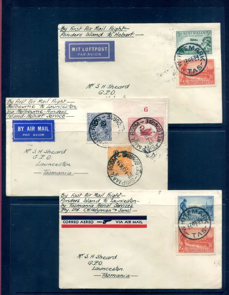 1934 (17th Dec) Victoria to Tasmania Renewed ... Image 1++