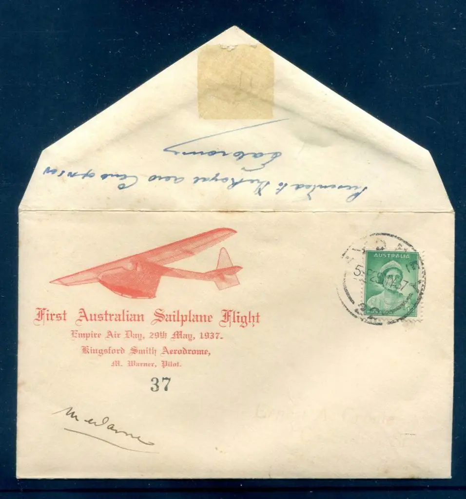 1937 (29th May) First Sydney sailplane flight by M ... Image 1++