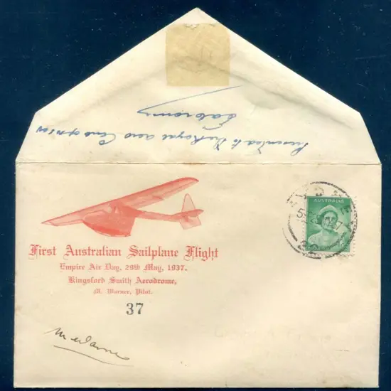 1937 (29th May) First Sydney sailplane flight by M ...