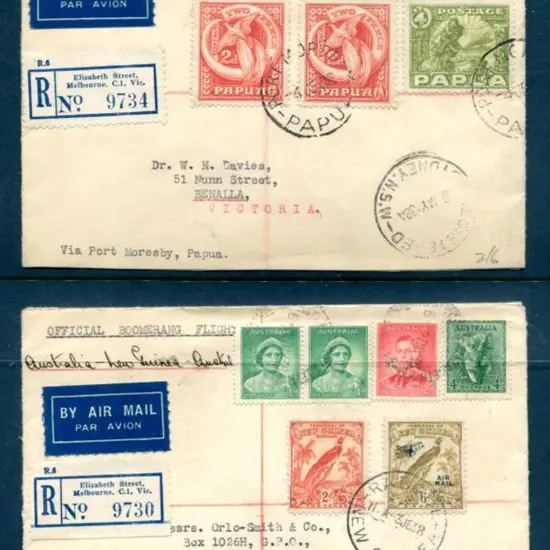 1938 (30th May) Aust to New Guinea & Aust to ...