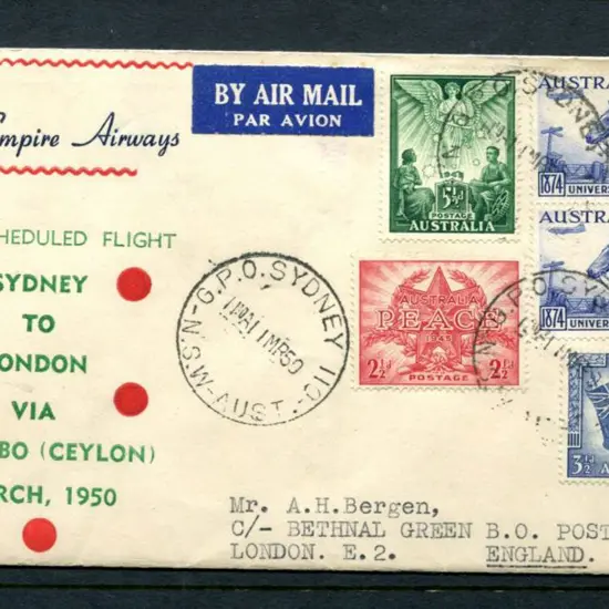 1950 (1st Mar) "Qantas Empire Airways First ...